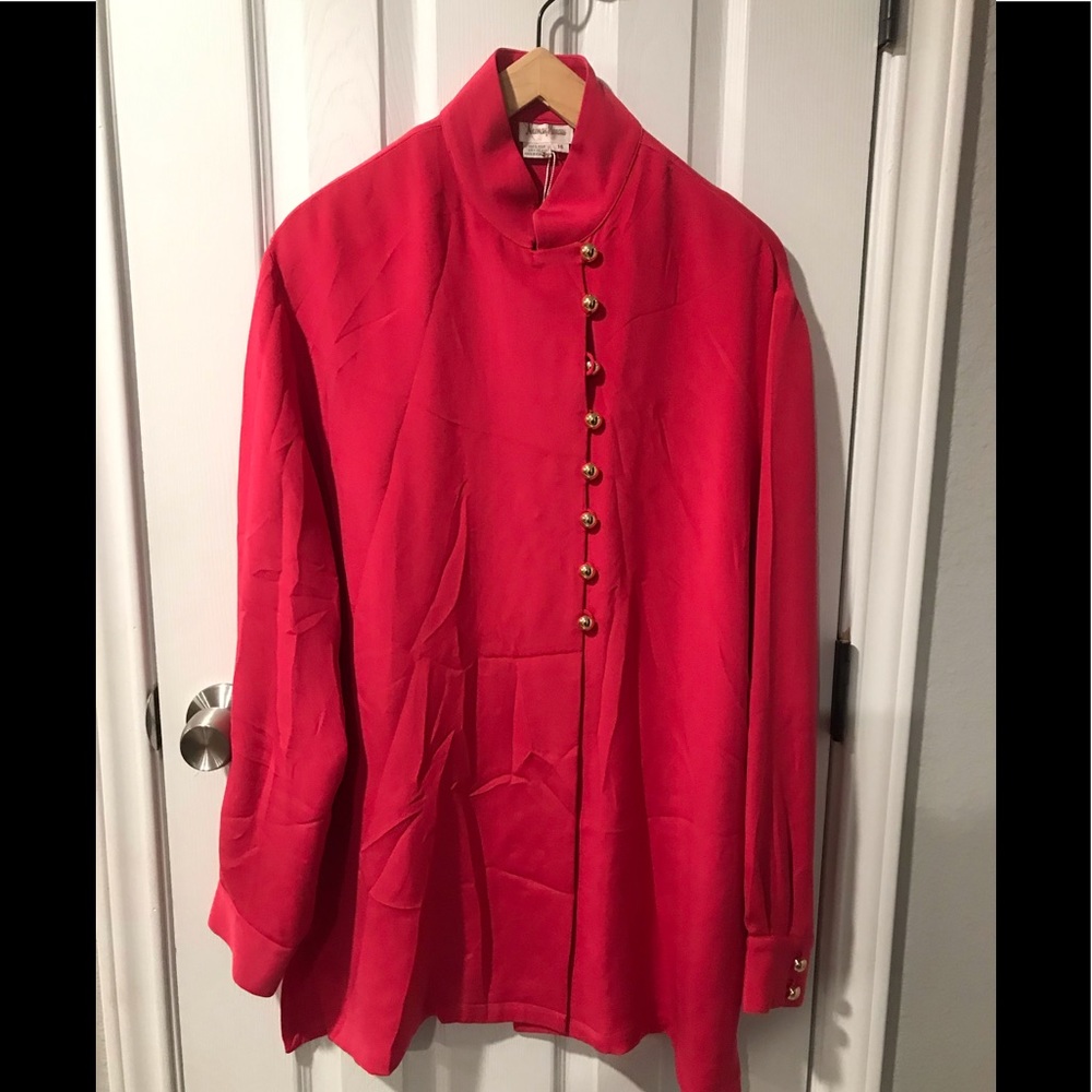 Neiman Marcus 100% silk  vintage blouse